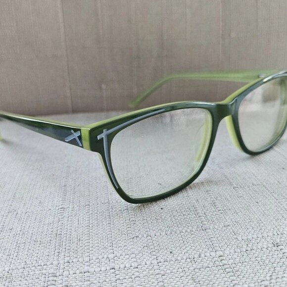 Zenni Optical Women Eyeglasses Frame Green Tone Eye Wear Glasses Frame only - Picture 2 of 9